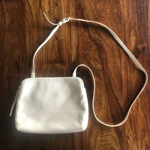 Babaton light pink/cream crossbody purse